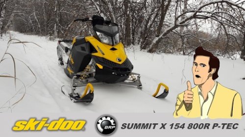 Первый выезд на снегоходе BRP Ski-doo Summit X 154 p-tec