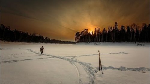 Таёжное одиночество! Промысловик на промысле!