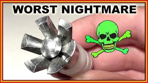 One VERY Wicked Shotgun Slug - It has CLAWS!  "Gualbo Steel"