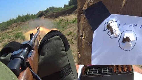 CZ-557 308 Win без оптики собирает менее 1,5 МОА!!! Отличный карабин для ходовой охоты!!!