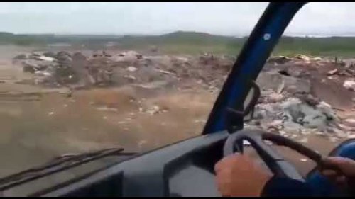 водила в шоке был, увидев их на свалке