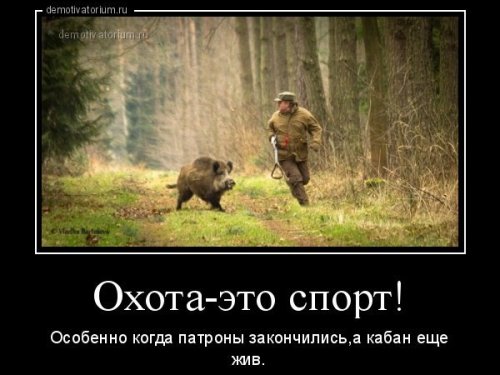 Охота - занятие опасное!