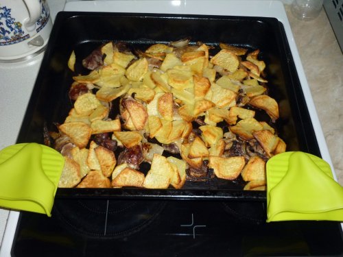 Уточки под картошечкой.