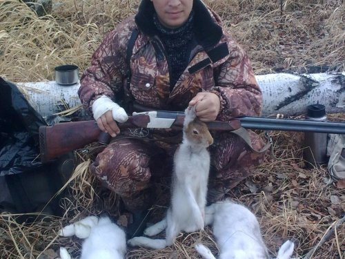 на охоту с гипсом