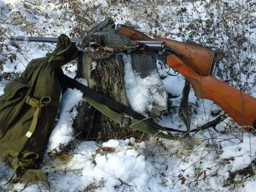 Рюкзак, рябчик, два ствола ;-)