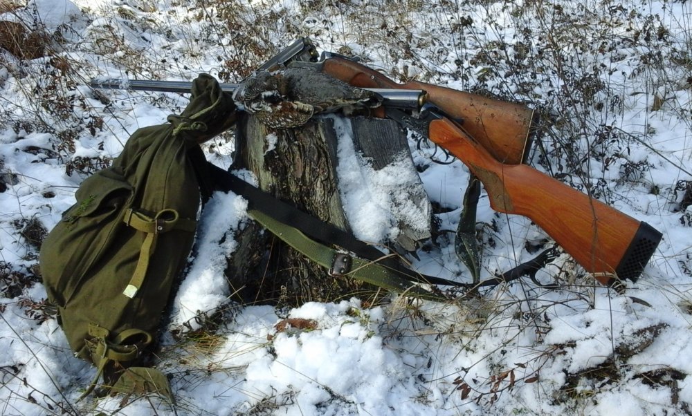 Рюкзак, рябчик, два ствола ;-)