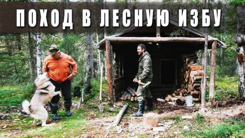 Поход в лес.  Лесная изба. Таёжный быт.