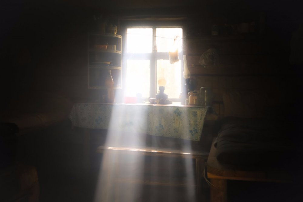 в избушке