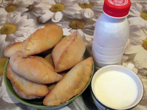 Пирожки из печени лося.