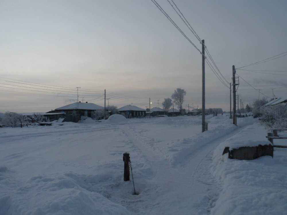 Деревенька моя, в зимнем наряде...