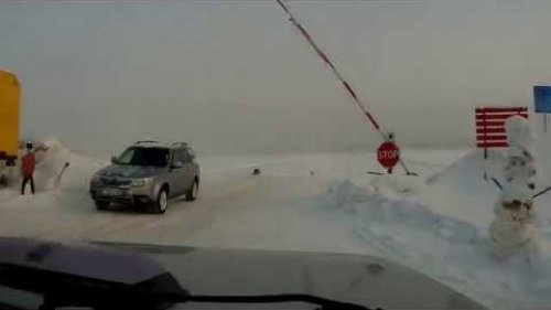 Поездка через Обь! Часть 1 Переправа...