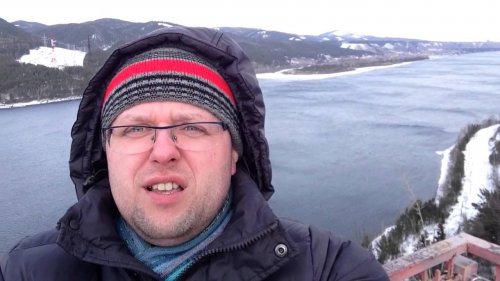 Красноярск. Енисей. Смотровая площадка над обрывом!