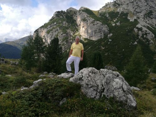 В Альпах.