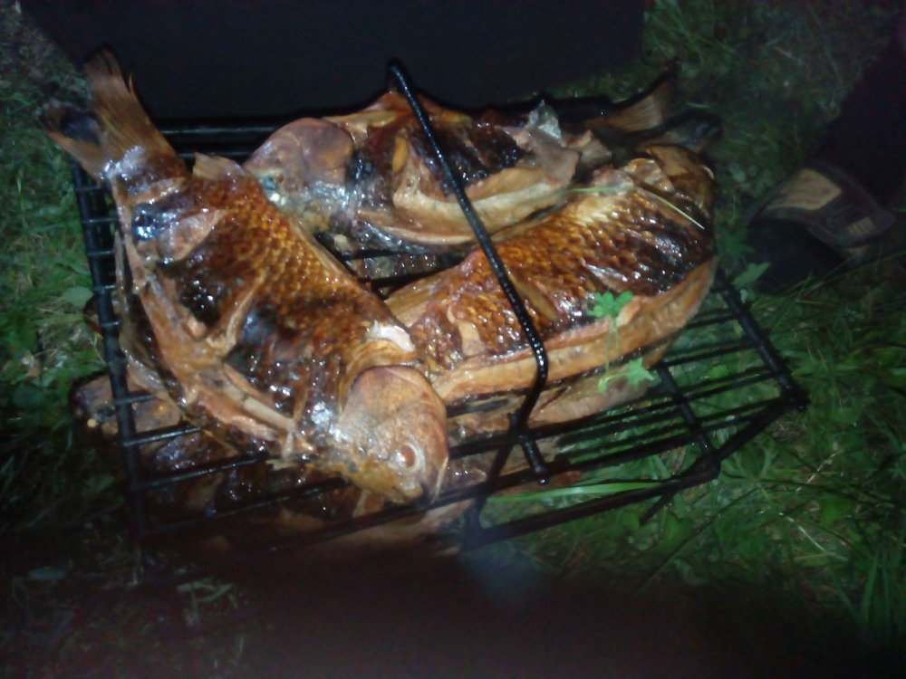 Карась горячего копчения