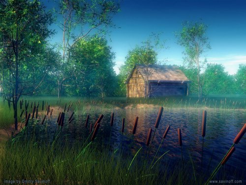 3D. зимовье