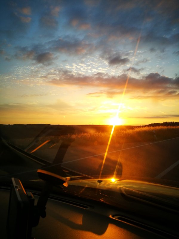 Едем за закатом, и за запахом "тайги".