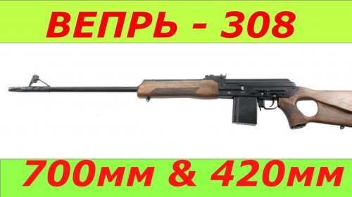 Карабин Вепрь 308 700мм & 420мм