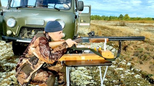 УСТАНОВКА КОЛЛИМАТОРА НА ИЖ 27 (МР) 12К / ПРИСТРЕЛКА / Наедине с тайгой