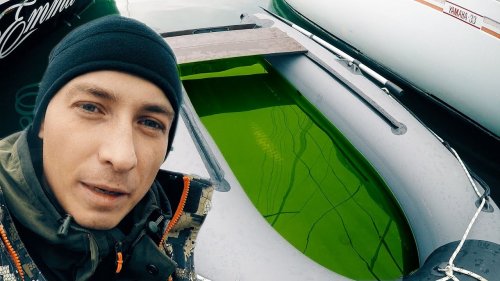 Преимущество самоотливного съемного транца. Тоннельная лодка ПВХ СТРИЖ JET.