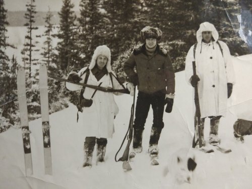 На охоте 1971г