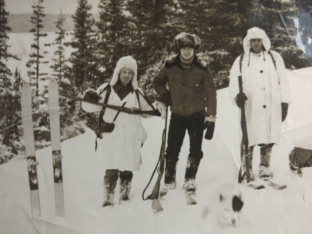 На охоте 1971г