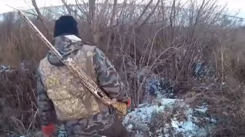 Первый заяц 2018 Охота на зайца состоялась