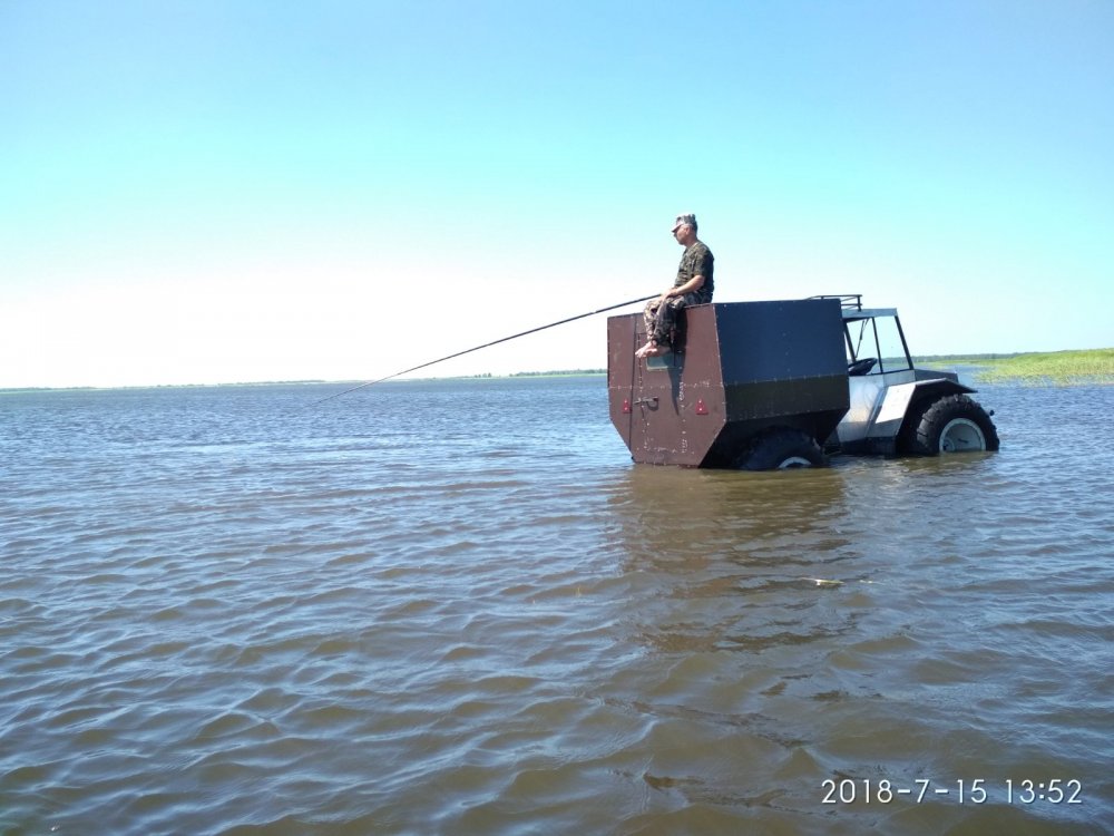 на рыбалке