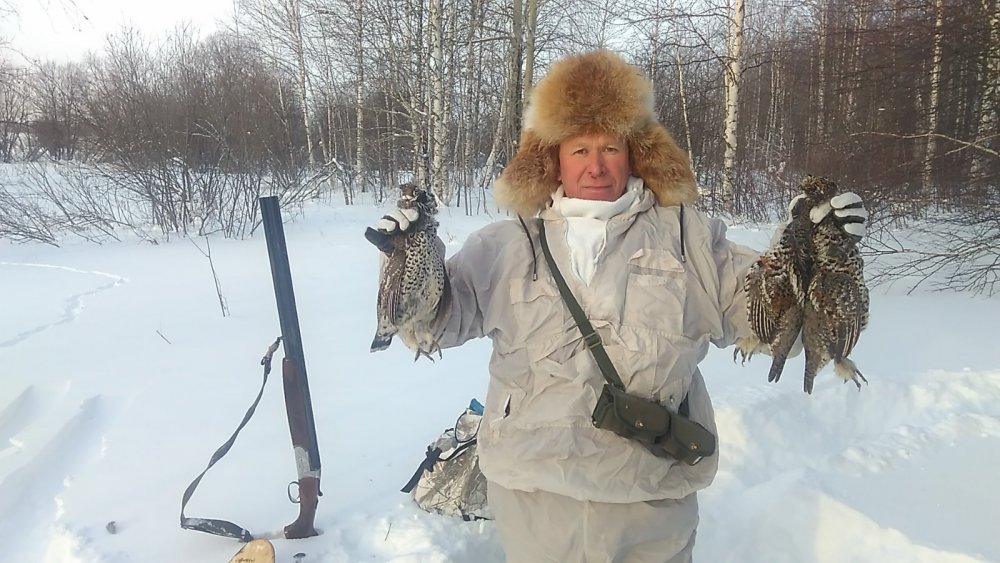 Потеплело решили рябков погонять -32