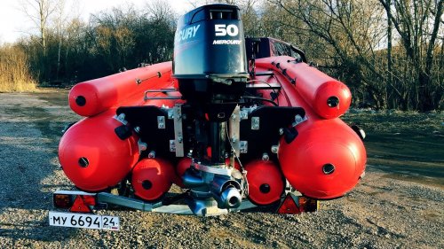 Тестирование тоннельной ПВХ лодки СТРИЖ JET 480 под водометом MERCRUY 50, г  Красноярск