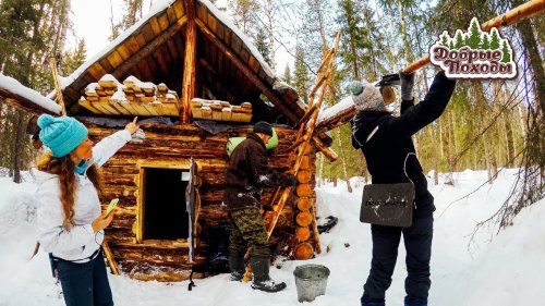 Поход в лес с девчонками в избу. Часть 2