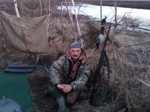В скрадке