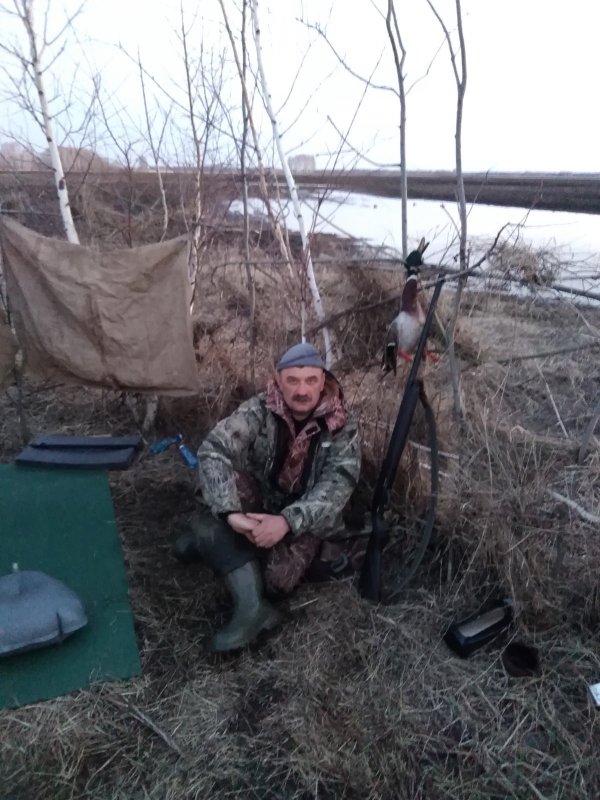 В скрадке