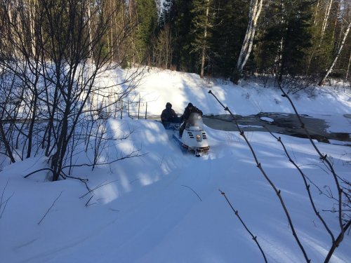 Переезд через таежную речку