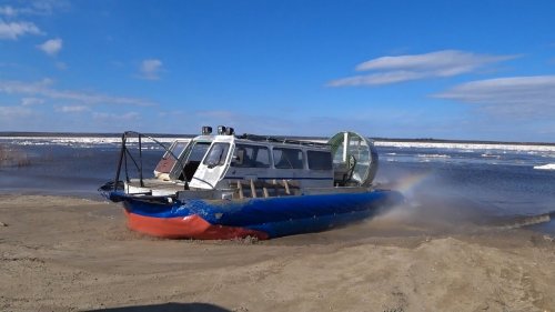 АЭРОЛОДКА! ПЕРЕПРАВА В ПИК ЛЕДОХОДА!!!!