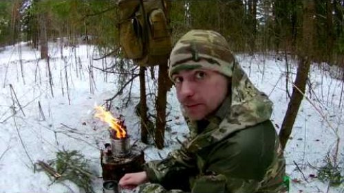 Поход в лес с печкой-щепочницей PiroStove \ Выкинул свою старую щепочницу