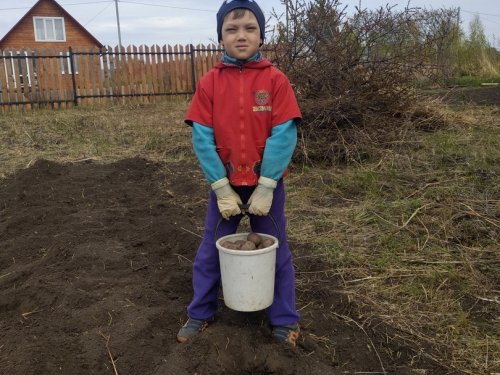 Будущий охотник не боится никакого труда!