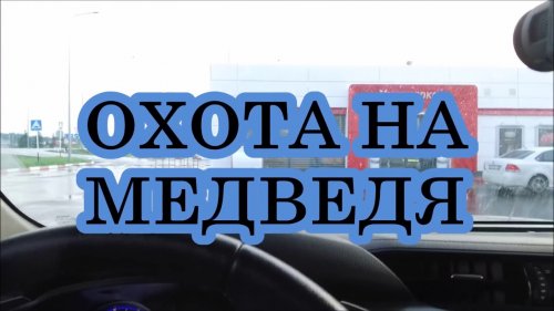 Охота на медведя, выстрел и попадание кадре!