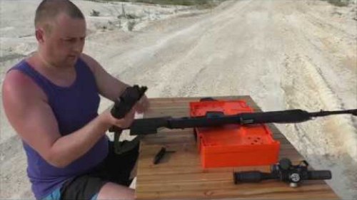 Карабин тигр 01 калибр 7,62^54. Отстрел на 100. Китайский коллиматор, а стоит ли?