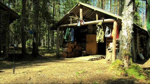2 ДНЯ В ТАЕЖНОЙ ИЗБЕ / ГОТОВКА / БЫТ / РЕМОНТ / Открытие по хариусу 2019 / Наедине с тайгой