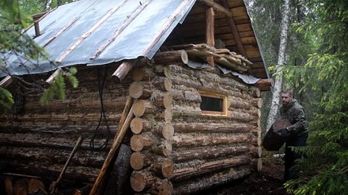 Лесная изба - меняем полы