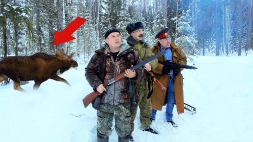 На охоте бывает всякое! Приколы и нелепые ситуации.