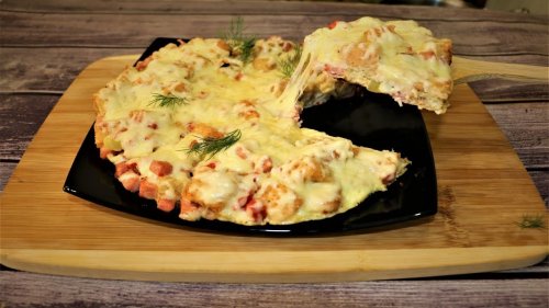 ОМЛЕТ С ОВОЩАМИ.Быстро и вкусно.