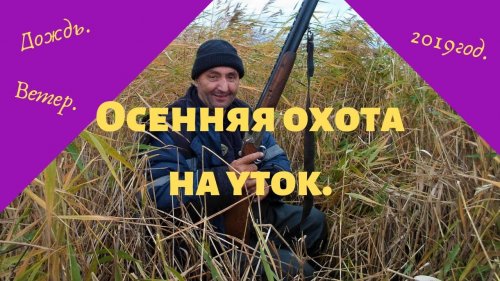 Осенняя охота на уток.2019 год .