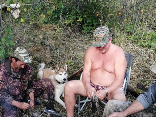 Бурашик помогает в процессе.