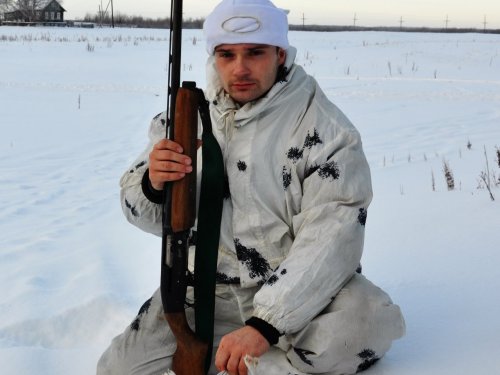 Охота зимой.