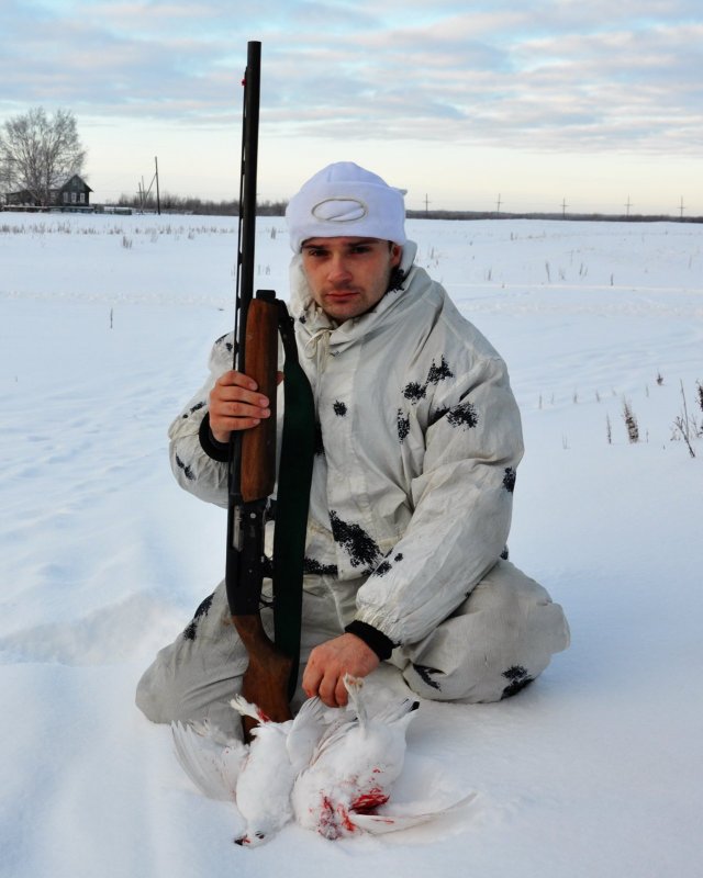 Охота зимой.
