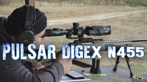Pulsar Digex N455, обзор ночного прицела, пристрелка на 100, стрельба на 300, ночные стрельбы.