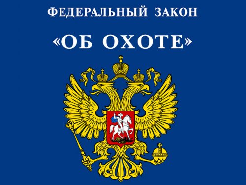 Работа над законом об охоте продолжается