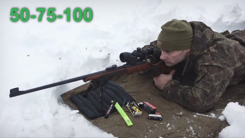 CZ 455 FOREST. Работа по кликам. 50-75-100 метров. Охотник-370Э.