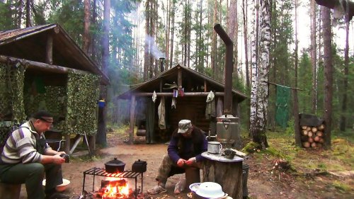 4 дня в таежной избе. Готовка, быт, топим самовар. Часть 2